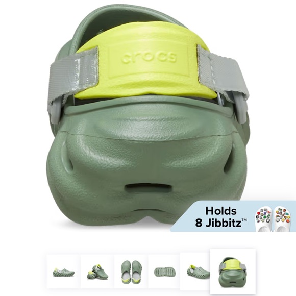 NWT Crocs Kids Echo Clog in Moss - Size: J3 - Picture 6 of 12